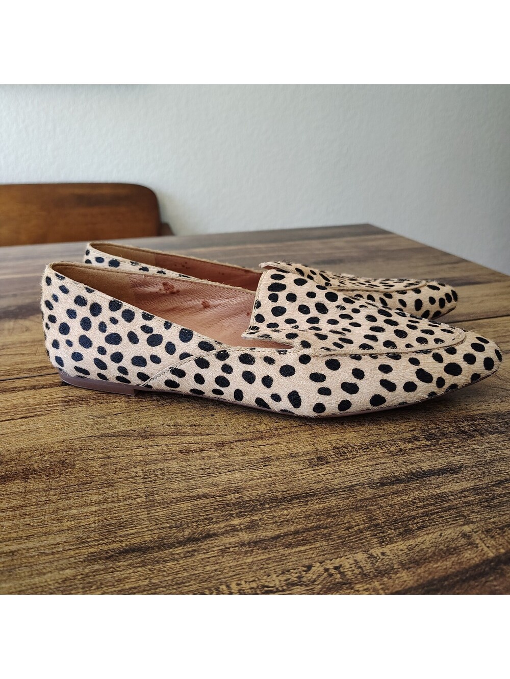 Madewell The Frances Skimmer Brown Animal Print Women's Flats 8.5